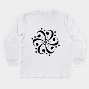 Fa key mandala Kids Long Sleeve T-Shirt